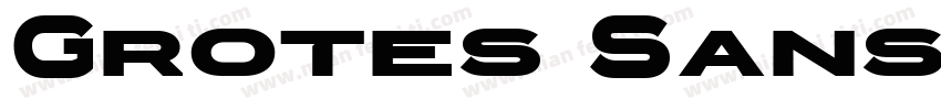 Grotes Sans字体转换